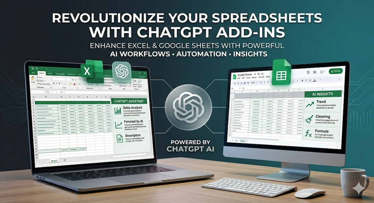 ChatGPT add ins for Excel and Google Sheets